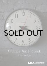 画像: U.S.A. antique SIMPLEX シンプレックス社製 wall clock アンティーク 掛け時計 ヴィンテージ スクール クロック 36cm インダストリアル 1960's