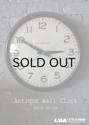 画像: U.S.A. antique GENERAL ELECTRIC wall clock GE アメリカアンティーク ゼネラル エレクトリック 掛け時計 スクール ヴィンテージ クロック ラージサイズ 45cm 1950's