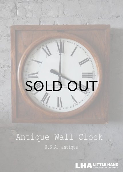 画像1: U.S.A. antiqueThe Standard Electric time co. wall clock アメリカアンティーク 掛け時計 スクール ヴィンテージ クロック 40cm 1920-30's (1)