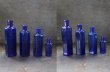 画像3: ENGLAND antique イギリスアンティーク NOT TO BE TAKEN 鮮やかなコバルトブルー ガラスボトル 4本セット ［4・3・2・1/2oz］ ガラス瓶 1900-20's