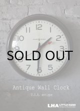 画像: U.S.A. antique GENERAL ELECTRIC wall clock GE アメリカアンティーク ゼネラル エレクトリック 掛け時計 スクール ヴィンテージ クロック 37cm 1950's