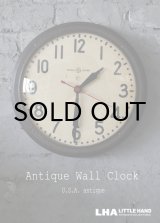 画像: U.S.A. antique GENERAL ELECTRIC wall clock GE アメリカアンティーク ゼネラル エレクトリック 掛け時計 初期型 ヴィンテージ スクール クロック 37cm 1940's