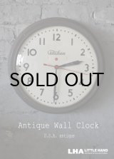 画像: U.S.A. antique Telechron wall clock アメリカアンティーク テレクロン 掛け時計 ヴィンテージ スクール クロック 37cm 1940's