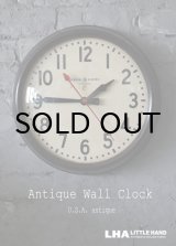 画像: U.S.A. antique GENERAL ELECTRIC×Telechron  wall clock GE アメリカアンティーク ゼネラル エレクトリック ×テレクロン 掛け時計 ヴィンテージ スクール クロック 37cm 1940-50's