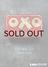 画像: ENGLAND antique イギリスアンティーク 小さな OXO オクソ缶 1930's