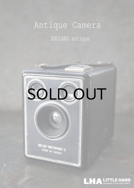 画像1: ENGLAND antique イギリスアンティーク KODAK Brownie Six-20 コダック ボックスカメラ ヴィンテージ 1950's  (1)