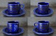 画像5: ENGLAND antique HORNSEA 【HEIRLOOM】 イギリスアンティーク ホーンジー エアルーム ミッドナイト・ブルー カップ＆ソーサー＆ティープレート・ケーキプレート トリオ C&S ヴィンテージ 1970-80's (5)
