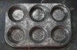 画像2: ENGLAND antique イギリスアンティーク Skyline  ベーキングティンモールド ヴィンテージ 焼き型 菓子型 ケーキ 1930-50’ｓ (2)