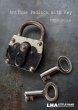 画像1: FRANCE antique フランスアンティーク 刻印入 パドロック 鍵付 ヴィンテージ 南京錠 1940-60's (1)