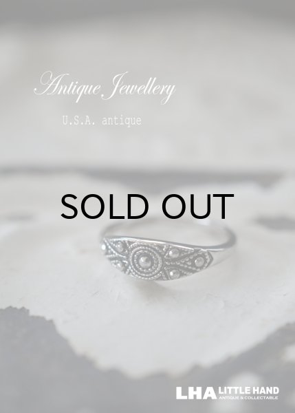 画像1: USA antique アメリカアンティーク Avon Ring エイボン コスチュームジュエリー ヴィンテージ リング 指輪 1960－80's  (1)