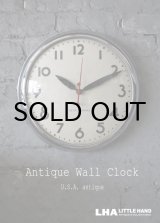 画像: U.S.A. antique SETH THOMAS wall clock アメリカアンティーク 掛け時計 スクール ヴィンテージ クロック 38cm 1940-50's