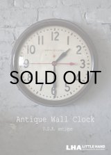 画像: U.S.A. antique GENERAL ELECTRIC wall clock GE アメリカアンティーク ゼネラル エレクトリック 掛け時計 ヴィンテージ スクール クロック 37cm 1940-50's