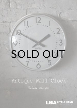 画像: U.S.A. antique STANDARD wall clock アメリカアンティーク スタンダード 掛け時計 スクール ヴィンテージ クロック 37cm 1963's