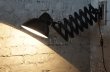 画像5: GERMANY antique SCISSOR LAMP BLACK ドイツアンティーク LBL シザーランプ アコーディオンランプ インダストリアル 工業系 1940-60's (5)