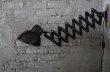 画像2: GERMANY antique SCISSOR LAMP BLACK ドイツアンティーク LBL シザーランプ アコーディオンランプ インダストリアル 工業系 1940-60's (2)