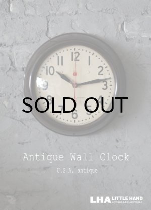 画像: U.S.A. antique GENERAL ELECTRIC wall clock GE アメリカアンティーク ゼネラル エレクトリック  掛け時計 スクール ヴィンテージ クロック 27.5cm 1950's