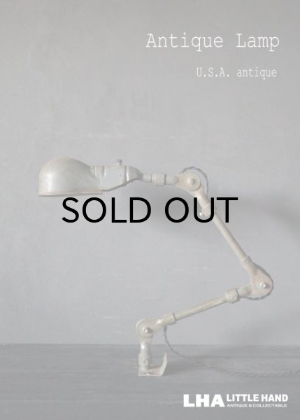 画像1: USA antique アメリカアンティーク インダストリアル デスクランプ 工業系 ウォールランプ ライト 照明 ヴィンテージランプ 1940-60's (1)