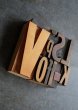 画像2: SALE【30%OFF】U.S.A. antique アンティーク木製プリンターブロック【10個】 Ｈ8.4ｃｍ〜Ｈ3.4ｃｍ スタンプ はんこ 1930-60's  (2)