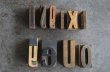 画像5: U.S.A. antique アンティーク木製プリンターブロック【10個】 Ｈ5.3ｃｍ〜Ｈ3.4ｃｍ スタンプ はんこ 1930-60's  (5)
