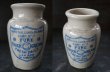 画像2: ENGLAND antique イギリスアンティーク CARRICKS CUMBERLAND ブルーロゴ クリーム 陶器ポット 陶器ボトル 1900's