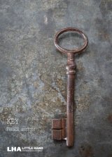 画像: FRANCE antique KEY フランスアンティークキー 大きな鍵 H10.5cm 1890-1920's