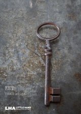 画像: FRANCE antique KEY フランスアンティークキー 大きな鍵 H10.4cm 1890-1920's