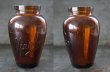 画像3: ENGLAND antique イギリスアンティーク Virol （Lサイズ）ガラスボトル アンバーガラスボトル 瓶 1920-30's (3)