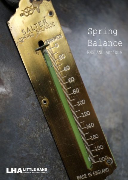 画像1: ENGLAND  antique イギリスアンティーク SALTER  スプリングバランス ポケットバランス ハンキング スケール  はかり  1920-40's  (1)