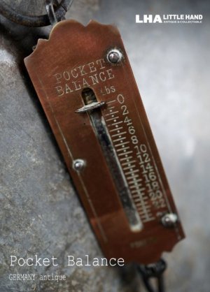 画像: GERMANY antique ドイツアンティーク 小さなポケットバランス  スプリングバランス ハンキング スケール  はかり  1920-40's 