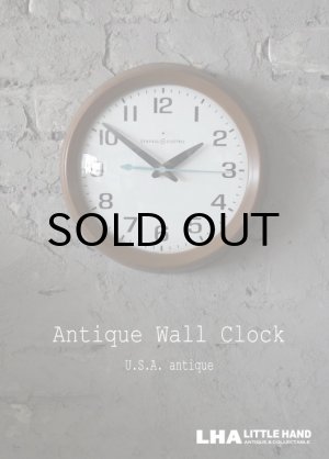 画像: U.S.A. antique GENERAL ELECTRIC wall clock GE アメリカアンティーク ゼネラル エレクトリック 掛け時計 スクール ヴィンテージ クロック 26.5cm 1960-70's
