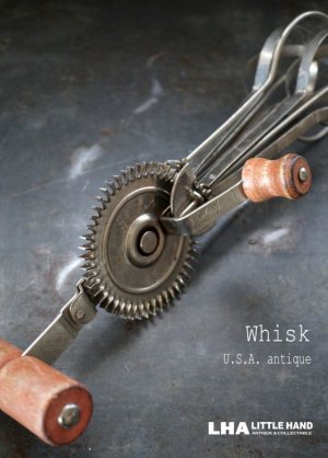 画像: U.S.A. antique アメリカアンティーク LADD whisk ウィスク 泡だて器 ヴィンテージ 1940-60's