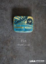 画像: ENGLAND antique イギリスアンティーク ニードル缶 ティン缶 ヴィンテージ ブリキ缶1900-30's