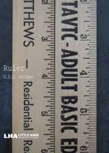 画像: USA antique ADVERTISING RULER アドバタイジング 木製ルーラー 広告入り 定規  ヴィンテージ 1970-90's