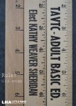 画像1: USA antique ADVERTISING RULER アドバタイジング 木製ルーラー 広告入り 定規  ヴィンテージ 1970-90's
