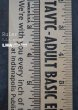 画像1: USA antique ADVERTISING RULER アドバタイジング 木製ルーラー 広告入り 定規 ヴィンテージ 1970-90's (1)