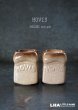 画像1: ENGLAND antique イギリスアンティーク HOVIS ホーヴィス 陶器製 エッグスタンド・エッグカップ 2個セット ヴィンテージ 1970-80's (1)