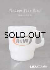 画像: U.S.A. vintage アメリカヴィンテージ 【Fire-king】ファイヤーキング　A&W マグ マグカップ 1960-76's