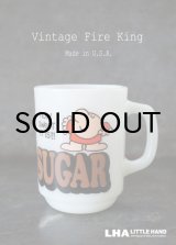 画像: U.S.A. vintage アメリカヴィンテージ 【Fire-king】ファイヤーキング　ジギー　SUGAR マグ マグカップ 1977-86's