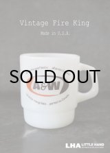 画像: U.S.A. vintage アメリカヴィンテージ 【Fire-king】ファイヤーキング　A&W カナダ マグ マグカップ 1960-76's
