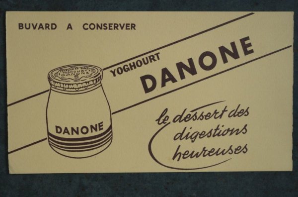 画像1: FRANCE antique フランスアンティーク BUVARD ビュバー DANONE ビュバー 1950-70's (1)