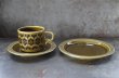 画像3: ENGLAND antique HORNSEA 【HEIRLOOM】 イギリスアンティーク ホーンジー エアルーム レイクランドグリーン カップ＆ソーサー＆ティープレート・ケーキプレート トリオ C&S ヴィンテージ 1970-80's (3)