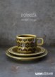 画像1: ENGLAND antique HORNSEA 【HEIRLOOM】 イギリスアンティーク ホーンジー エアルーム レイクランドグリーン カップ＆ソーサー＆ティープレート・ケーキプレート トリオ C&S ヴィンテージ 1970-80's (1)