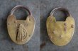 画像2: SALE【30%OFF】ENGLAND antique イギリスアンティーク クマ型 刻印入り パドロック No Key 南京錠 ヴィンテージ 1930－50's (2)