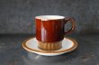 画像2: ENGLAND antique イギリスアンティーク POOLE 【Choisya】 プール カップ＆ソーサー C&S 1960's ヴィンテージ コーヒーカップ ティーカップ (2)