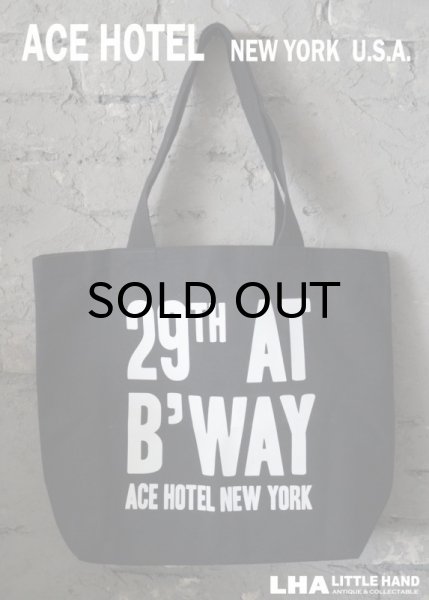 画像1: 【アメリカ直輸入・日本未発売】NY【ACE HOTEL】TOTE BAG エースホテル ニューヨーク トートバッグ (1)