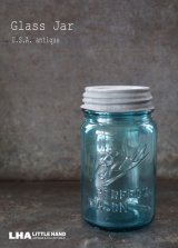 画像: USA antique アメリカアンティーク BALL ジャー ガラスジャー (S) メイソンジャー保存瓶 ヴィンテージ ガラス瓶 1910-23's