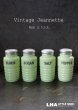 画像1: 【RARE】U.S.A. vintage 【Jeannette】アメリカヴィンテージ ジャネット ライトジェード・シェイカー 4個SET FLOUR SUGAR SALT PEPPER 1930-40's (1)