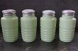 画像5: 【RARE】U.S.A. vintage 【Jeannette】アメリカヴィンテージ ジャネット ライトジェード・シェイカー 4個SET FLOUR SUGAR SALT PEPPER 1930-40's (5)