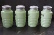 画像4: 【RARE】U.S.A. vintage 【Jeannette】アメリカヴィンテージ ジャネット ライトジェード・シェイカー 4個SET FLOUR SUGAR SALT PEPPER 1930-40's (4)