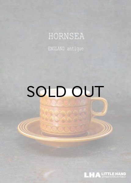 画像1: ENGLAND antique HORNSEA 【SAFFRON】イギリスアンティーク ホーンジー サフラン カップ＆ソーサー C&S 1970-80's ヴィンテージ (1)